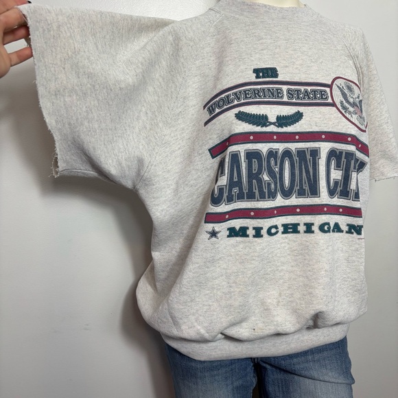Vintage Carson city Michigan sweatshirt tee - Picture 2 of 6